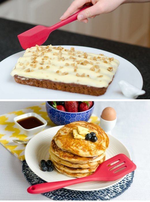 5PCS Kitchen Cooking Kit Utensil-1PCS Egg-beater+1PCS Brush+2PCS Spatulas+1PCS Drain Spade N5