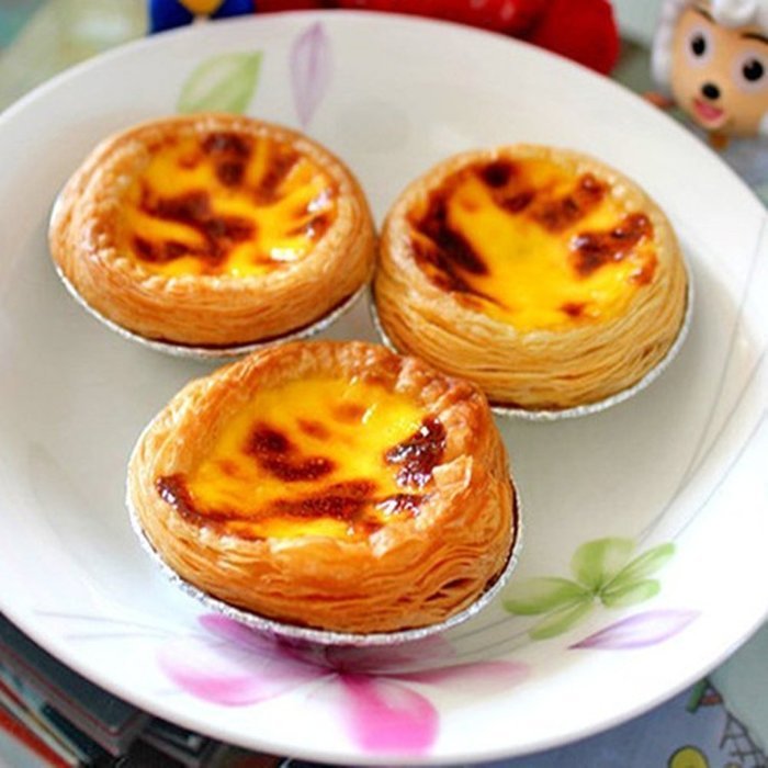 CTKcom Disposable Baking Circular Egg Tart Tins Mold Mould Makers Cake Cups Foil(250Pcs)) N4