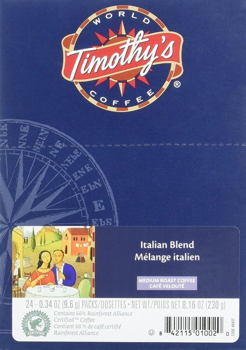 Timothy's World Coffee Rainforest Espresso K-Cup (48 count) N61