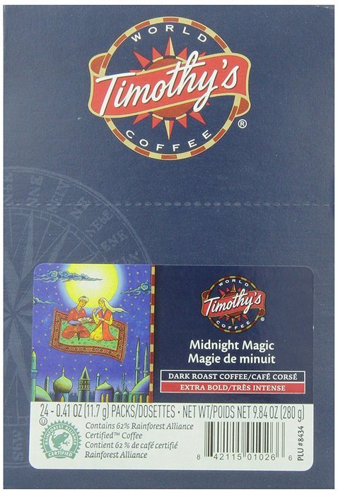 Timothy's World Coffee Rainforest Espresso K-Cup (48 count) N86