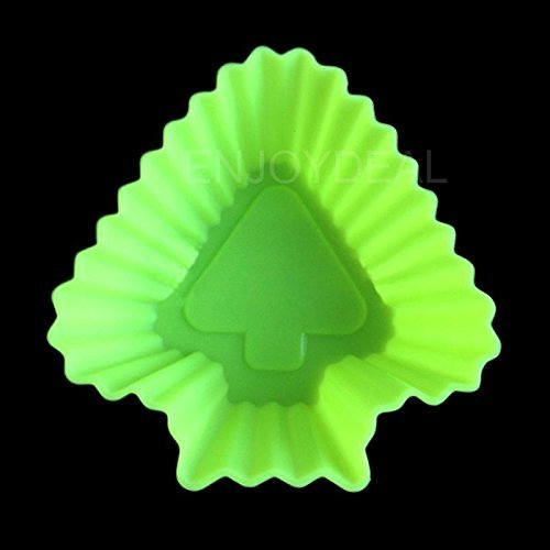 Your Supermart New 10Pcs DIY Baking Tools Cake Cups Silicone Cake Chocolate Mold Tree