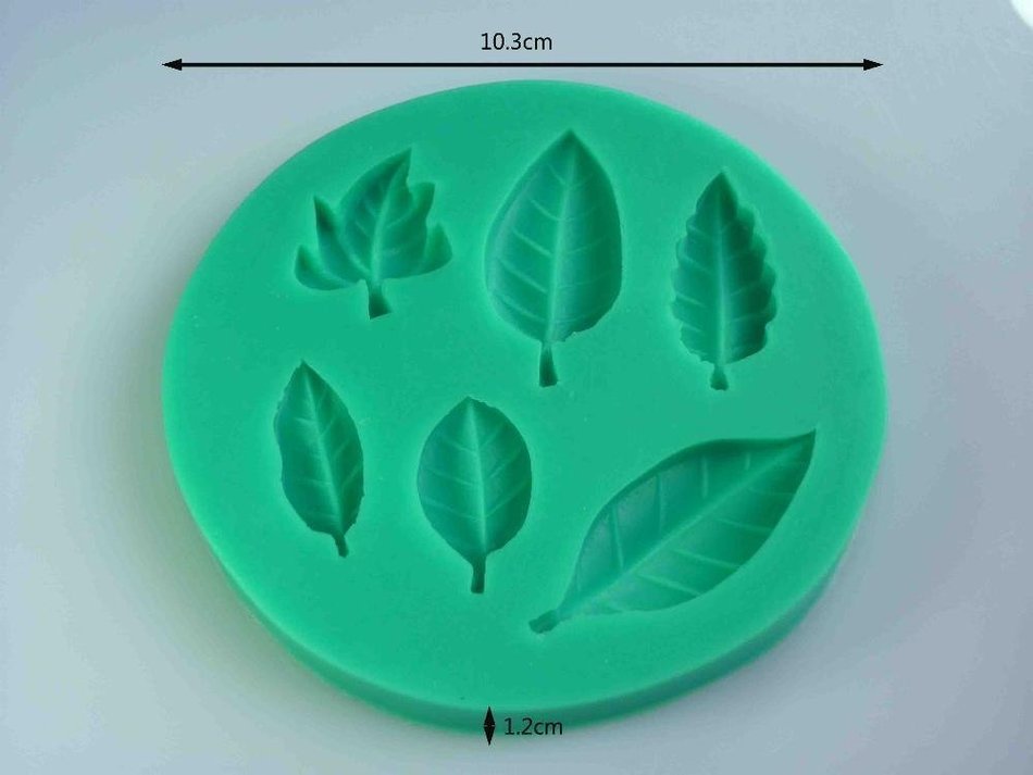 Leaf Shaped 3d Silicone Cake Fondant Mold Cake Decoration Tools N2