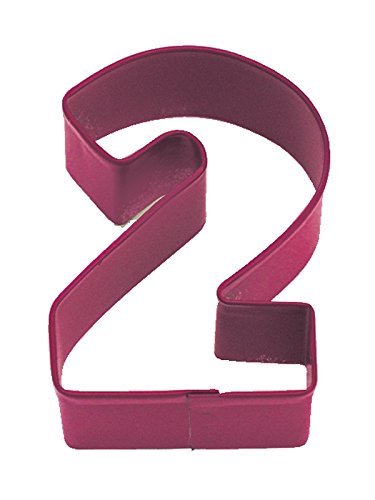 R&M Number 2 Cookie Cutter Red With Brightly Colored, Durable, Baked-on Polyresin Finish