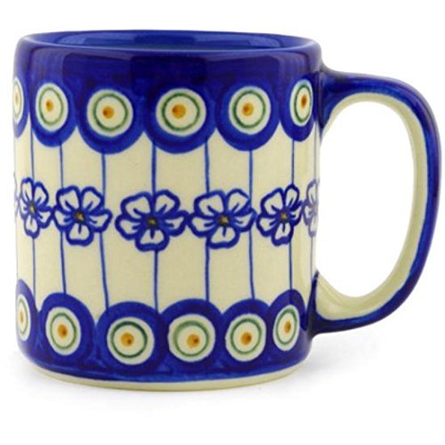 Ceramika Bona H0940F Polish Pottery Ceramic Mug Hand Painted, 12-Ounce