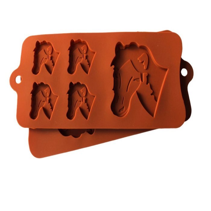Witkey 5 Cavity Horse Shape Soup Ladle Ice Cube Tray Fondant Silicone Mold Sugar Mold Candy Molds Chocolate Cake... N2