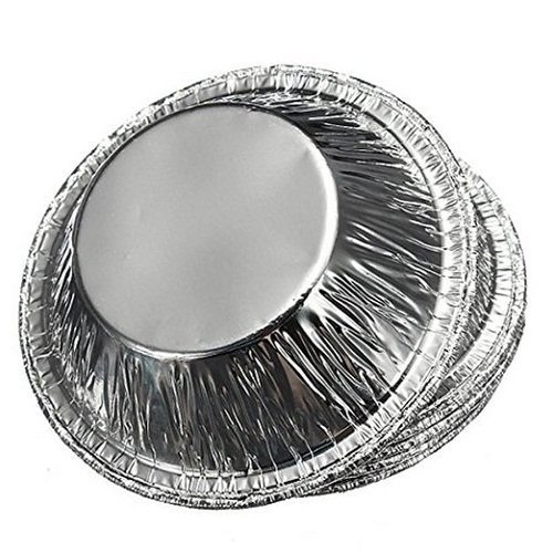 SelfTek 250 PCS Egg Tart Cup Aluminum Alloy Pudding Cake Decorating Cookie Mold N2
