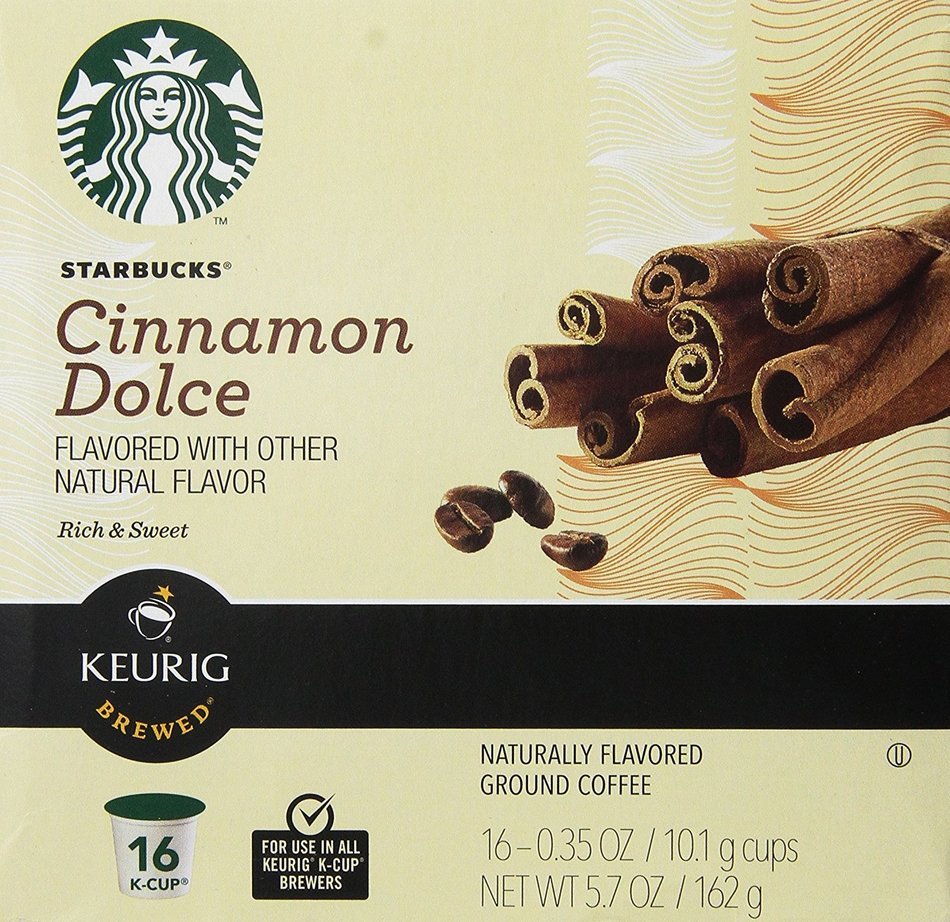 Starbucks Cinnamon Dolce Flavored Coffee Keurig K-cups 16 Ct (Pack of 2 ...