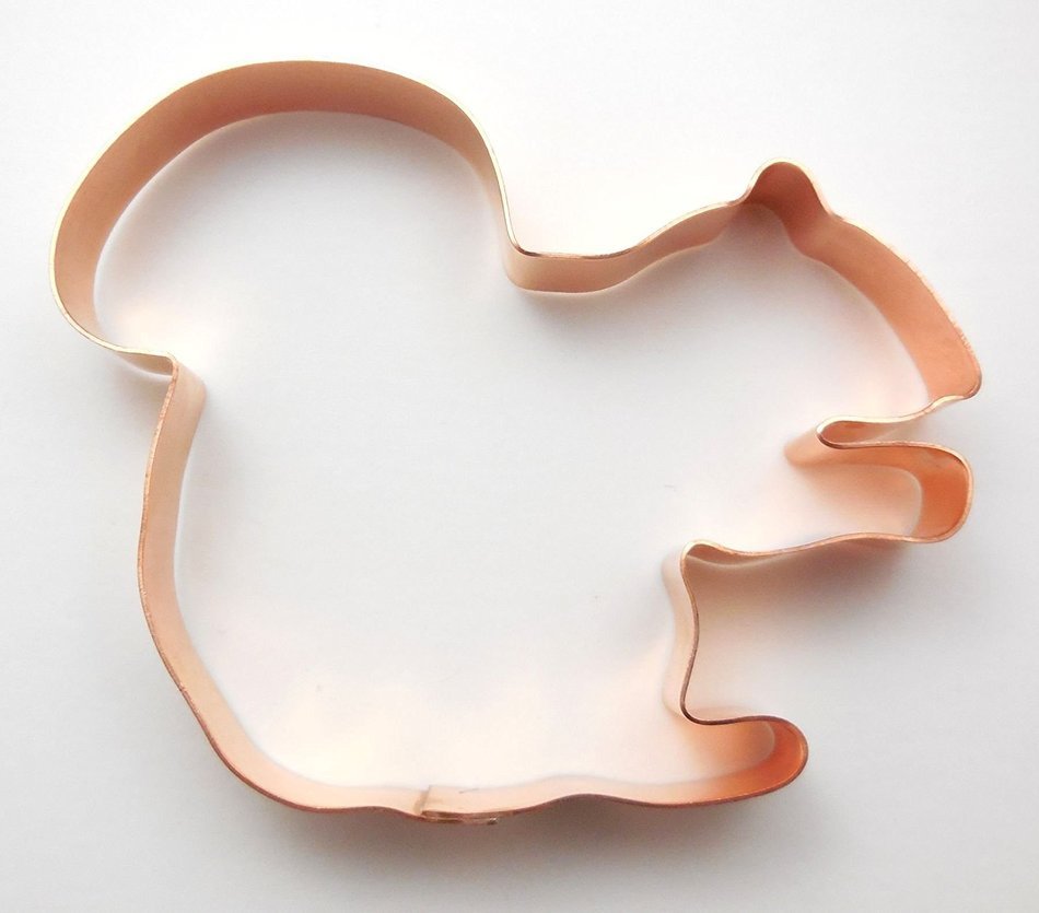 Sitting Squirrel Copper Cookie Cutter