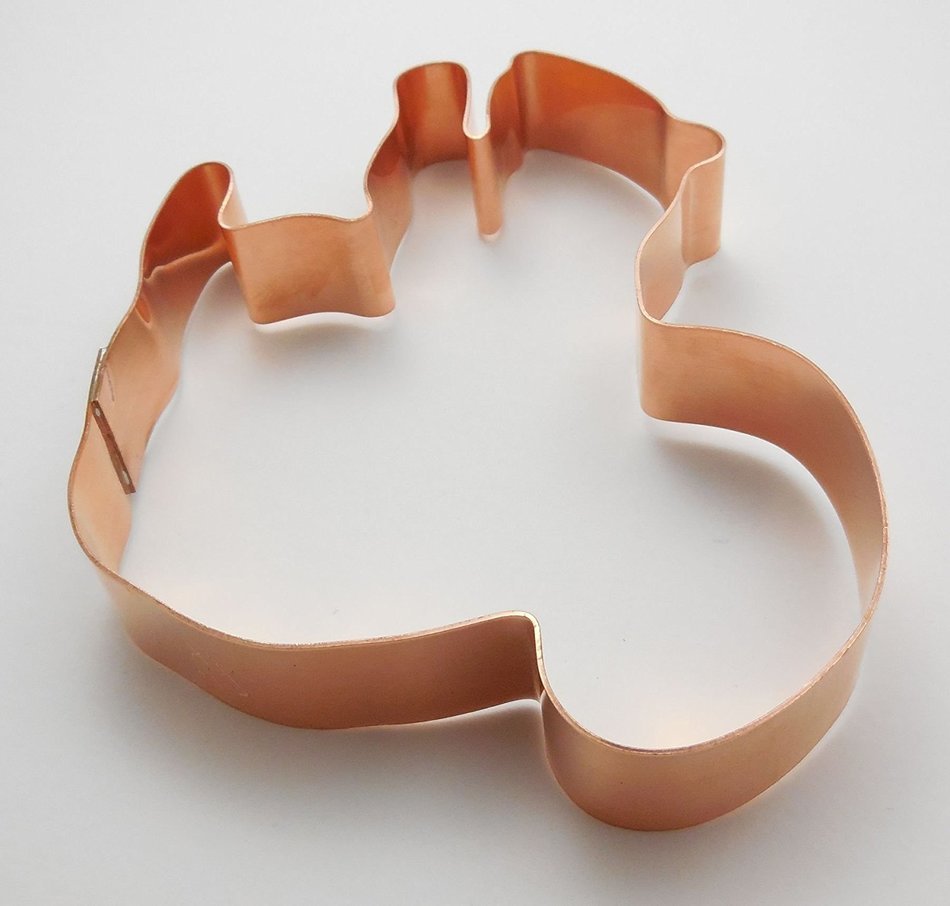 Sitting Squirrel Copper Cookie Cutter N2