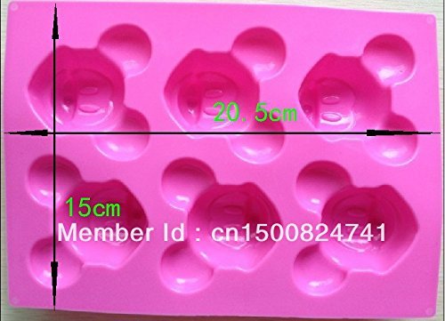 . Mickey Mouse Silicone Cake Muffin Molds Cupcake Pan Soap N5