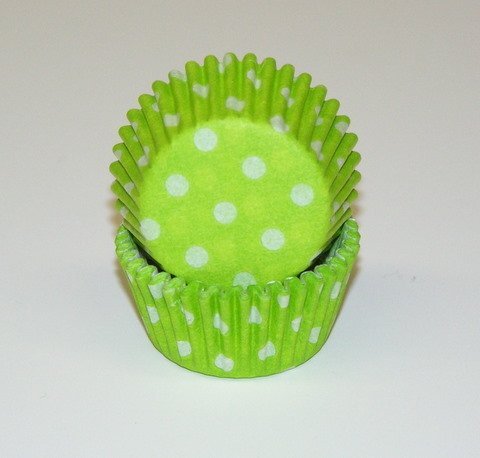 Lime Green Cupcake Liners Mini Size 100 count
