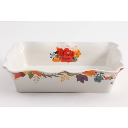 Timeless Floral Ruffle Top Baker Set by The Pioneer Woman, 2-Piece Baking Dish, 111265.02R N4