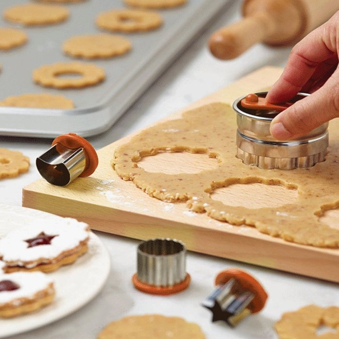 uxcell DIY Cupcake Muffin Cookie Baking Mould Pie Dessert Custard Tart Mold 5 in i Orange Silver Tone N4