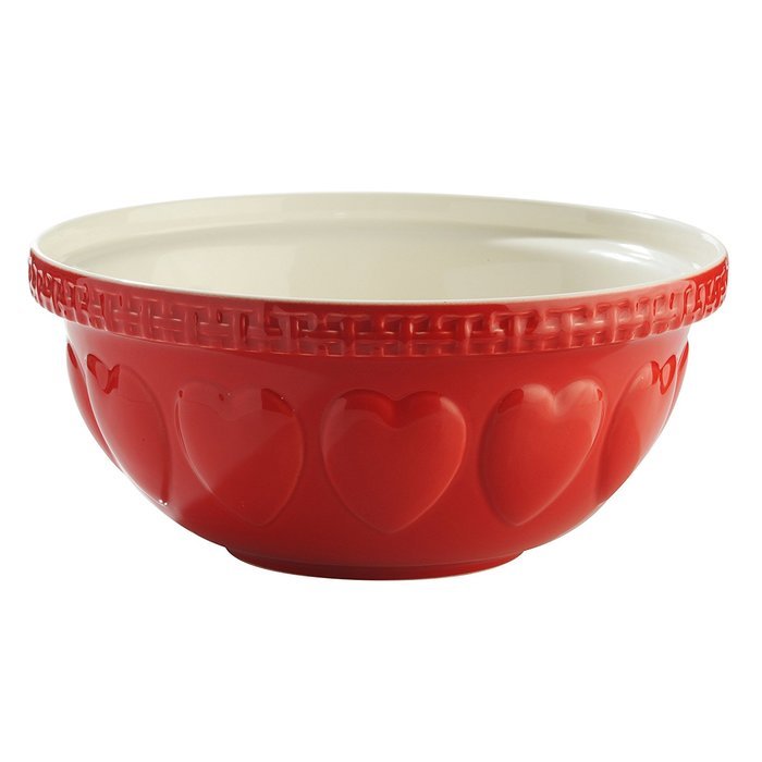 Mason Cash Hearts Mixing Bowl, Pink, 4.25-Quart N4