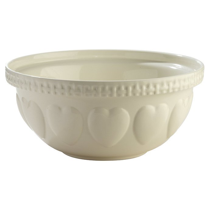 Mason Cash Hearts Mixing Bowl, Pink, 4.25-Quart N6