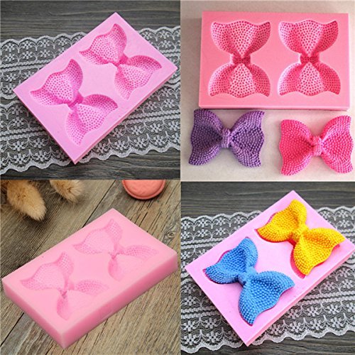 "Bakeware Silicone 3D Bowknot Flower Fondant Mold Cake Chocolate Jelly Mould" shopping N2