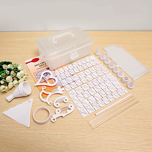 100 Pieces Cake Decorating Kit Cookie Muffin Icing Decoration Mold Set