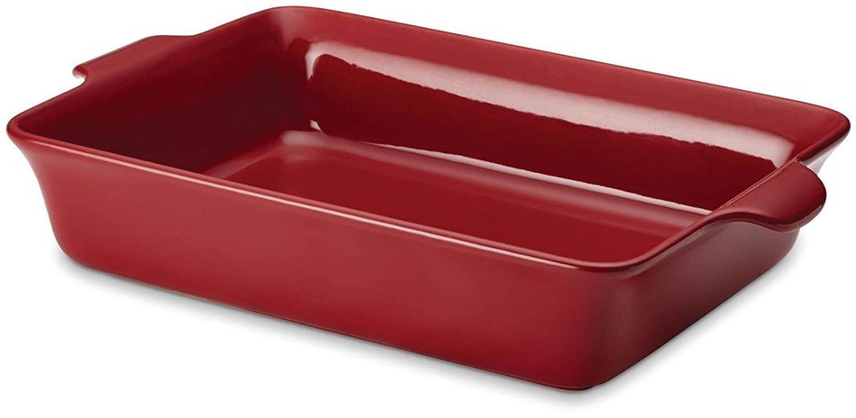 Anolon Ceramic Bakeware Rectangular Baker, Red, 9" x 13" - Red