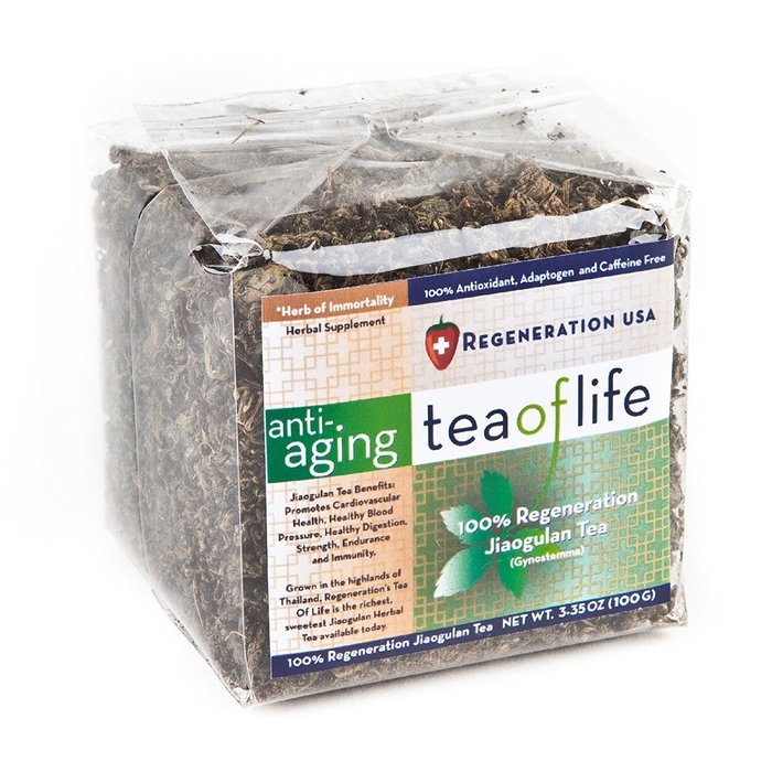 Regeneration USA Anti-Aging Tea of Life, (100 grams - 3.35-Ounce Package) 30 day supply (100% Jiaogulan Tea, Organic...