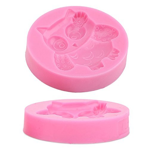"Cute Owl Silicone Fondant Mold Chocolate Polymer Clay Mould" shopping N3