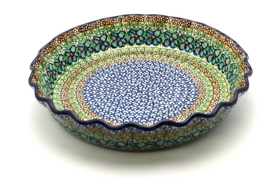 Polish Pottery Baker - Pie Dish - Fluted - Unikat Signature U151