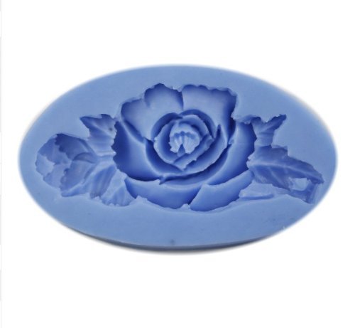 Autek 6.6cm Fondant Flower Chocolate Cake Decoration Silicone Soap Mould Mold Tools(3DMold-90)