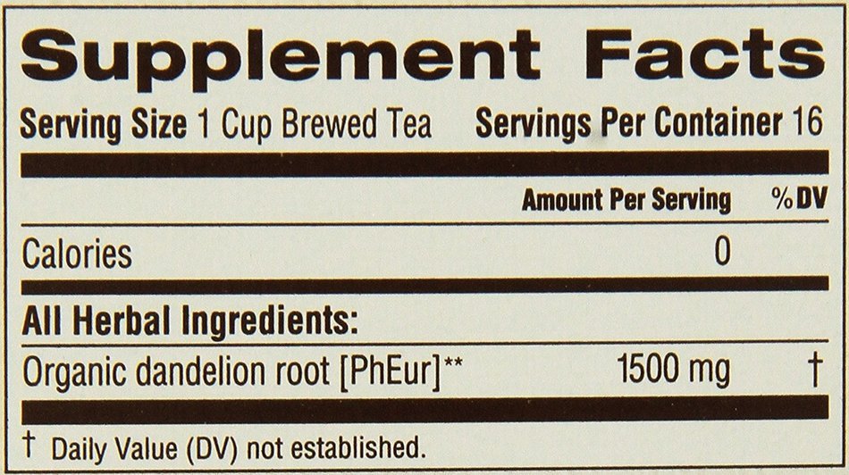 Traditional Medicinals Organic Roasted Dandelion Root Herbal Tea 2-Pack;32 Count. N5