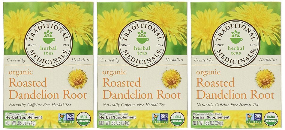 Traditional Medicinals Organic Roasted Dandelion Root Herbal Tea 2-Pack;32 Count. N6
