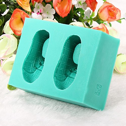 3D Silicone Baby Shoes Cake Mold Fondant Soap Mould N3