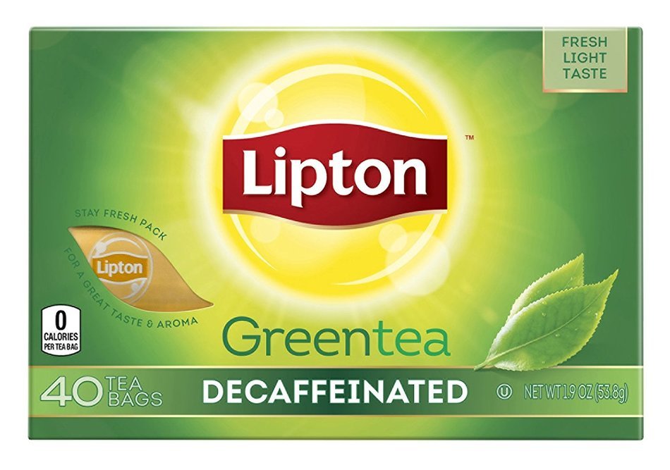 Lipton Green Tea, Decaffeinated, 40 Count N3