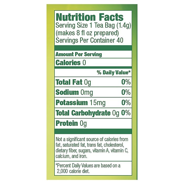 Lipton Green Tea, Decaffeinated, 40 Count N5