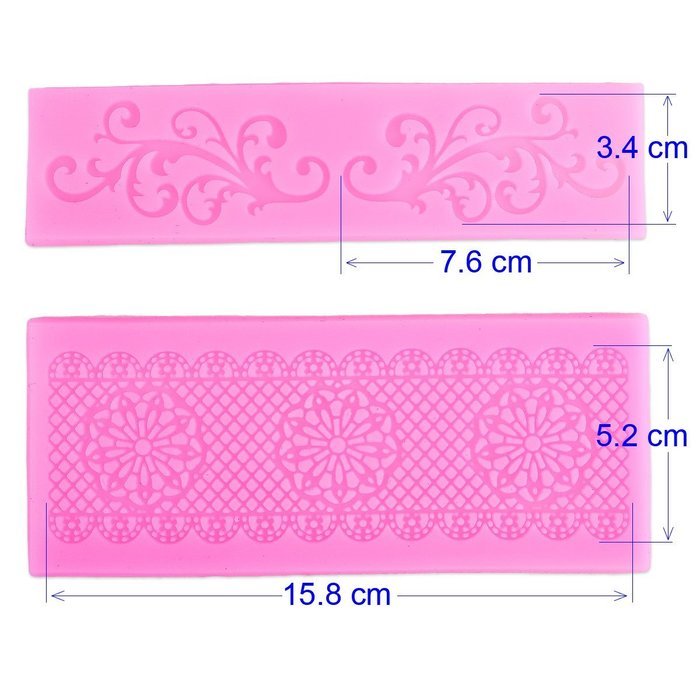 Lace Silicone Fondant Mold Wedding Cake Mould Decoration Baking Tool N4
