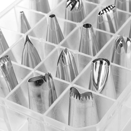 "24pcs Cake Decoration Set Of Icing Piping Nozzle Tips Set" shopping N4