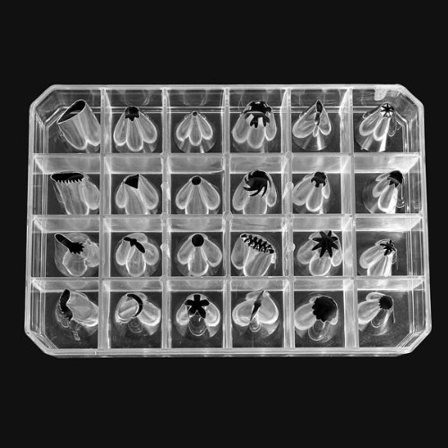 "24pcs Cake Decoration Set Of Icing Piping Nozzle Tips Set" shopping N7