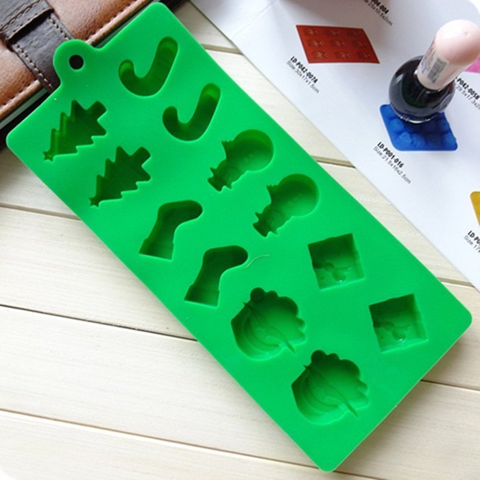 Bhbuy Xmas Tree Snowman Silicone Cake Candy Chocolate Decorating Mold Sugarcraft Mould N2