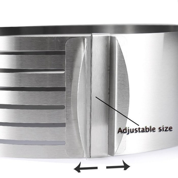100% New Stainless Steel DIY Adjustable Layered Cake Slicer Mold Round Cutter Ring Tools Good Packing N6