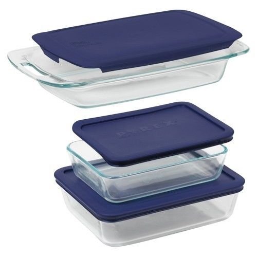 NEW Pyrex 6 Piece Bake N' Storage Value Pack