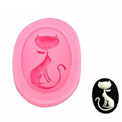 "dipshop Cat Silicone Fondant Mold Cake Decorating Mould Gumpaste Sugarpaste Mold FDA LFGB" shopping N2
