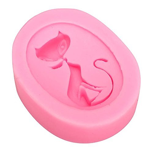 "dipshop Cat Silicone Fondant Mold Cake Decorating Mould Gumpaste Sugarpaste Mold FDA LFGB" shopping N3