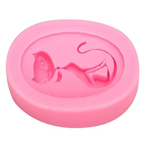 "dipshop Cat Silicone Fondant Mold Cake Decorating Mould Gumpaste Sugarpaste Mold FDA LFGB" shopping N4