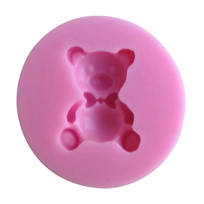 1pcs Cute Bear Shape Chocolate Candy Jello 3d Silicone Mold Cartoon Cake