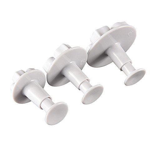 Lariy 3Pcs/Set Cake Fondant Hydrangea Shape Flower Shape Cake Mold N6