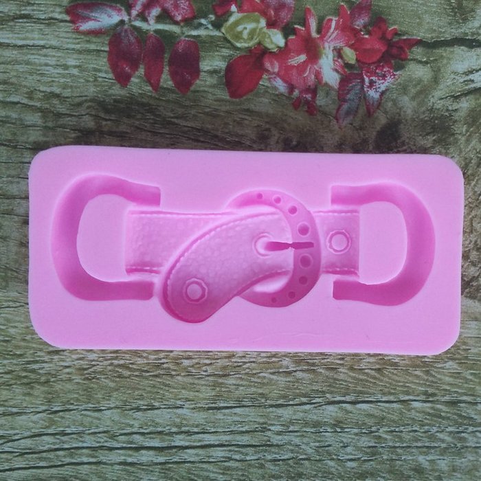 Click Down Belt Buckle Shape Craft DIY Moulds DIY Cake Decorating Fondant Mold N3