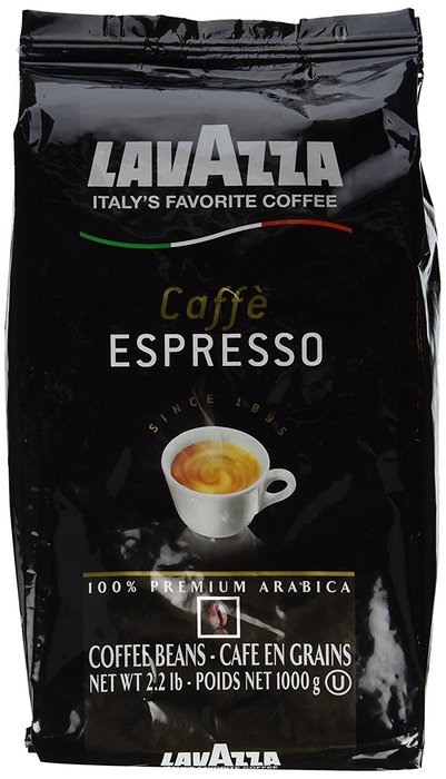 Lavazza Caffe Espresso 100% Premium Arabic Whole Bean Coffee (2.2 lbs)