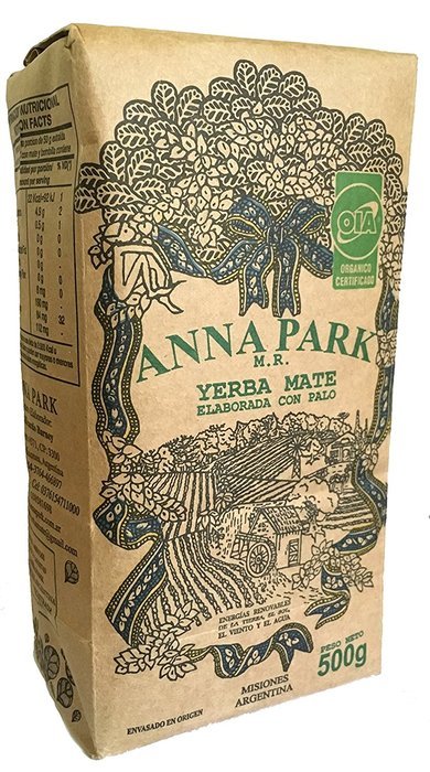 Anna Park Yerba Mate - Organic - The Best Yerba Mate in the World! 500 Grs/1.1 Lbs/16.9 Oz