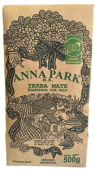 Anna Park Yerba Mate - Organic - The Best Yerba Mate in the World! 500 Grs/1.1 Lbs/16.9 Oz N3
