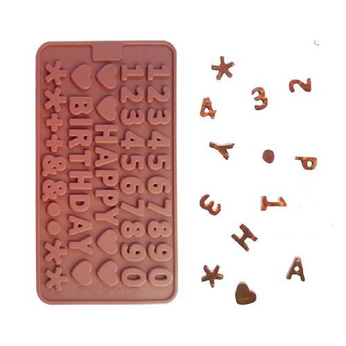 Lariy DIY Silicone Alphabet Letter Trays Chocolate Mold Cake Fondant Decorating Tools