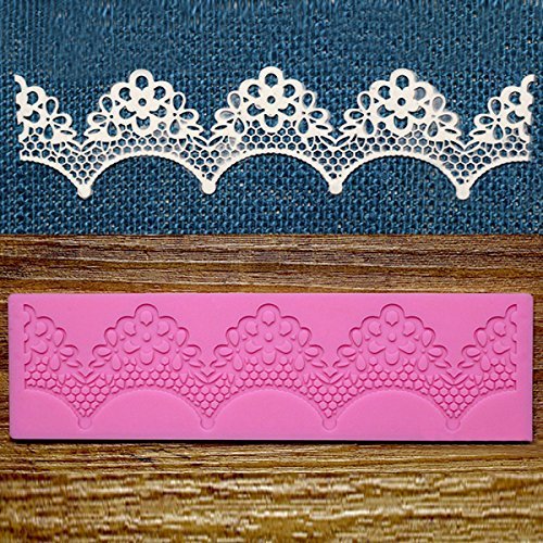"Plum flower Fondant Mold Cake Lace Decoration Bakeware Silicone Sugercraft" shopping