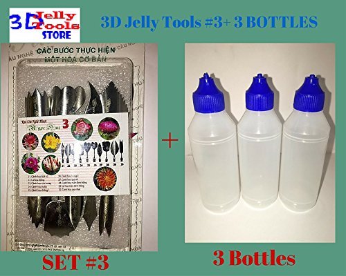 3D Jelly Cake Tools - Type 3 and 3 Bottle 3D Jelly Tools not include needle