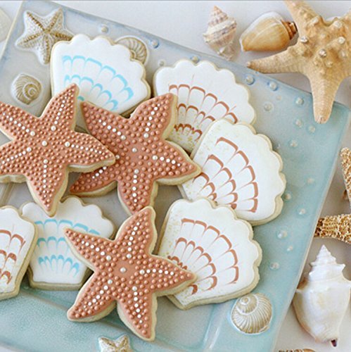 Yunko Sea Creature Cookie Cutters Plungers for Cake Decoration Fondant Bakeware N2
